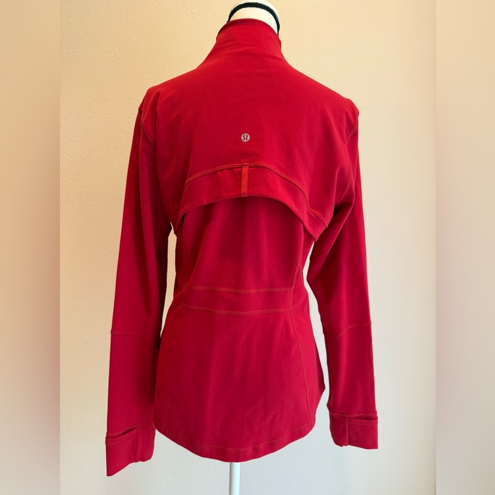 LULULEMON DEFINE JACKET DARK RED sz 14 EUC - Picture 3 of 8